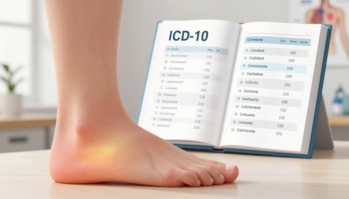 Ból stopy ICD-10