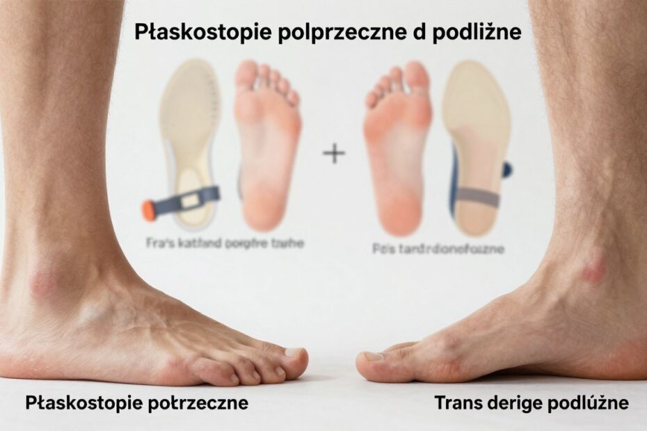 Płaskostopie poprzeczne a podłużne