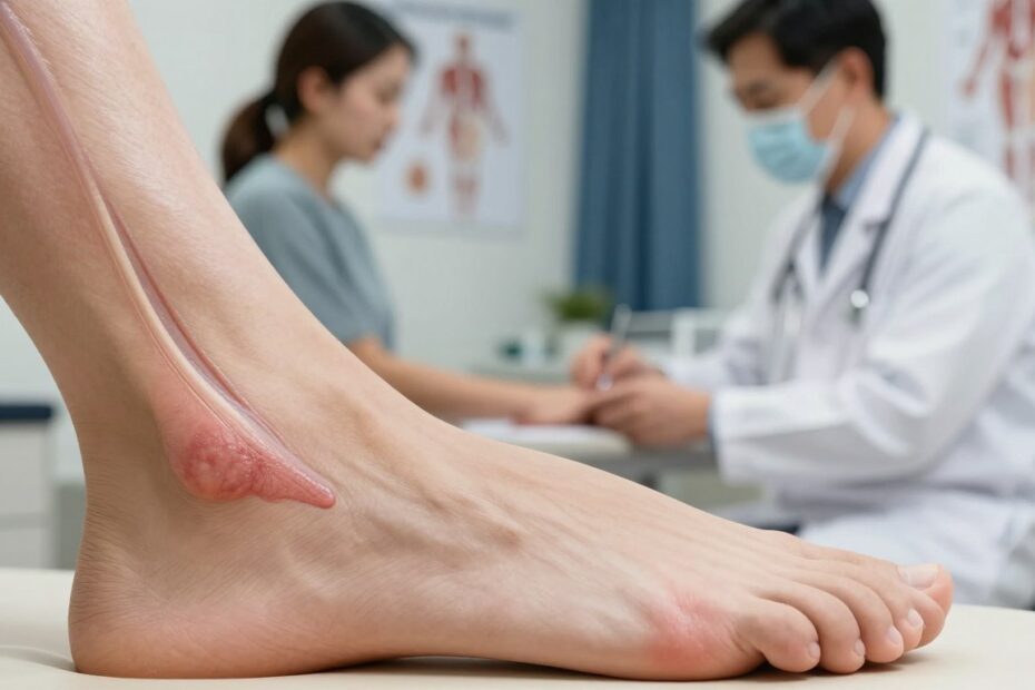 Pogrubienie ścięgna Achillesa