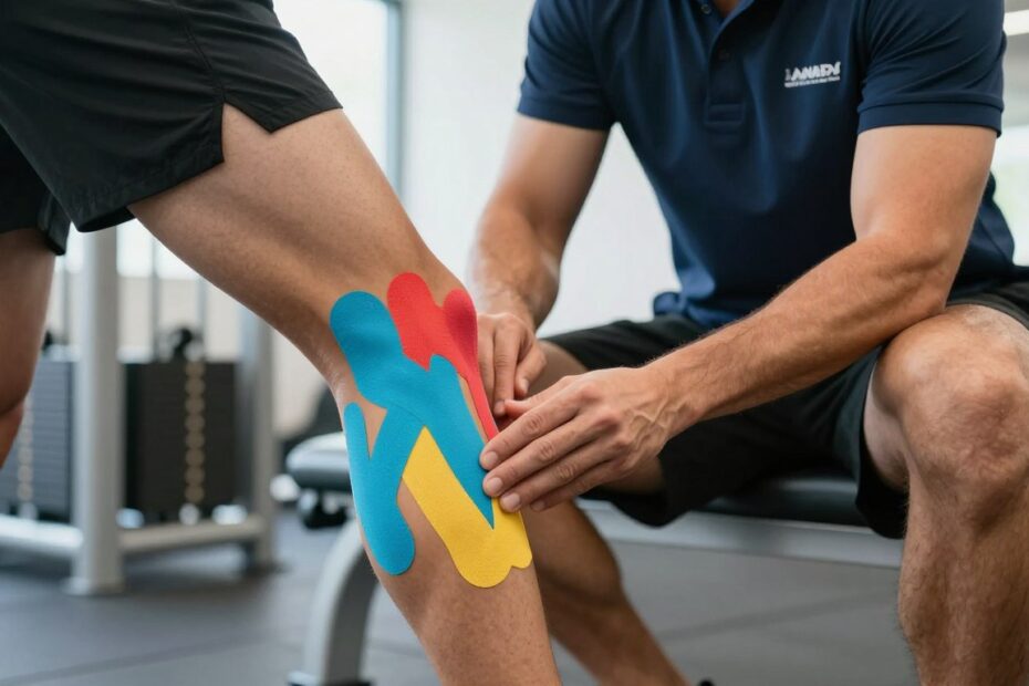 Taping dwugłowy uda