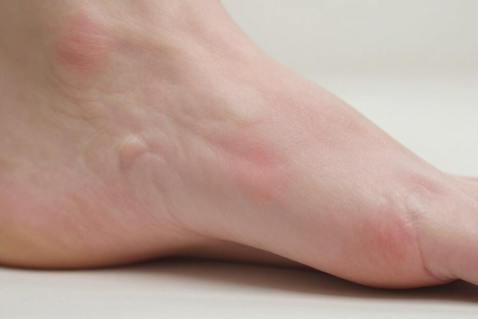 Twardy bolący odcisk na stopie