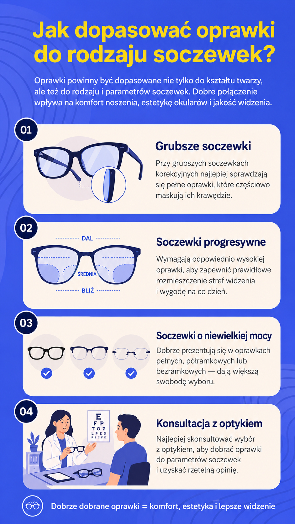 jak dopaswoać oprawki do soczewek