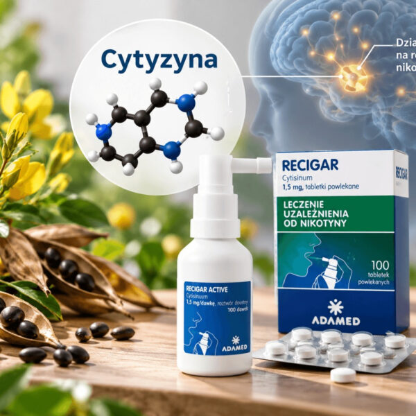 Cytyzyna – co to za substancja i dlaczego jest w lekach Recigar i Recigar Active na rzucenie palenia?